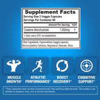 Creatine Monohydrate Pills 120Ct - EVL Nutrition Muscle Builder & Recovery Supplement - Creatine Capsules 1000Mg