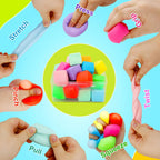 Squishy Fidget Toys, 24 Pack Stress Cube Balls Fidget Sensory Toys Bulk for Kids
