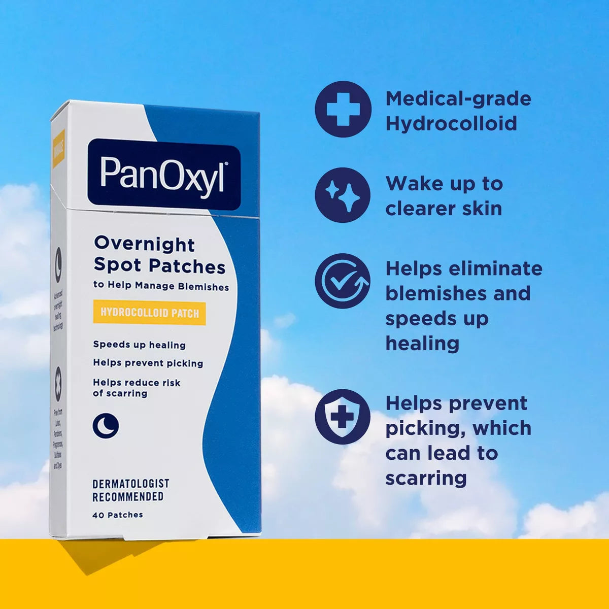 Panoxyl PM Overnight Spot Pimple Patches - 40Ct